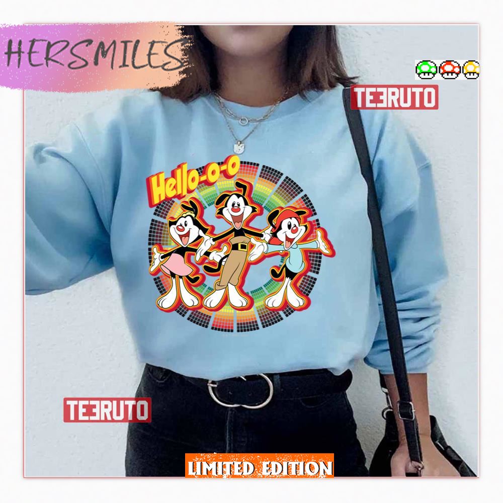 Hello O O Retro Equalizer Graphic Animaniacs Shirt