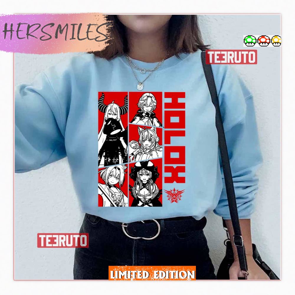 Holox Red Panel Hololive Shirt