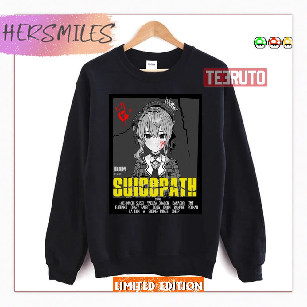 Hoshimachi Suisei Suicopath Movie Poster Hololive Shirt Hoshimachi Suisei Suicopath Movie Poster Hololive Shirt