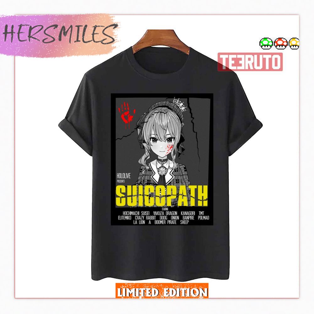 Hoshimachi Suisei Suicopath Movie Poster Hololive Shirt