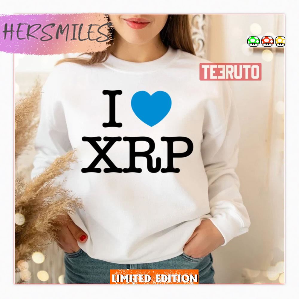 I Love Xrp Ripple Crypto Blue Heart Blue Protocol Shirt I Love Xrp Ripple Crypto Blue Heart Blue Protocol Shirt