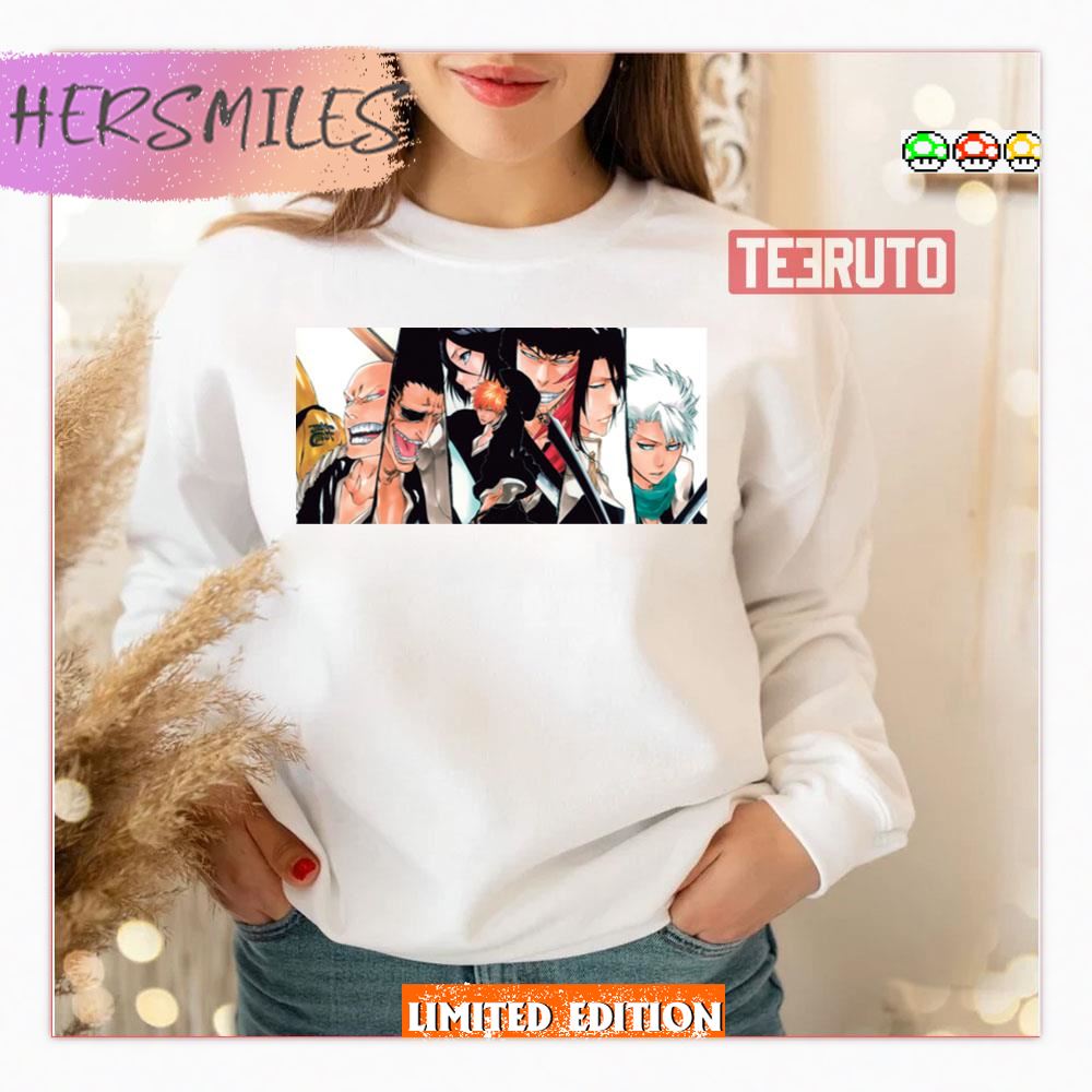 Ichigo And Gotei Colored Bleach Anime Shirt Ichigo And Gotei Colored Bleach Anime Shirt