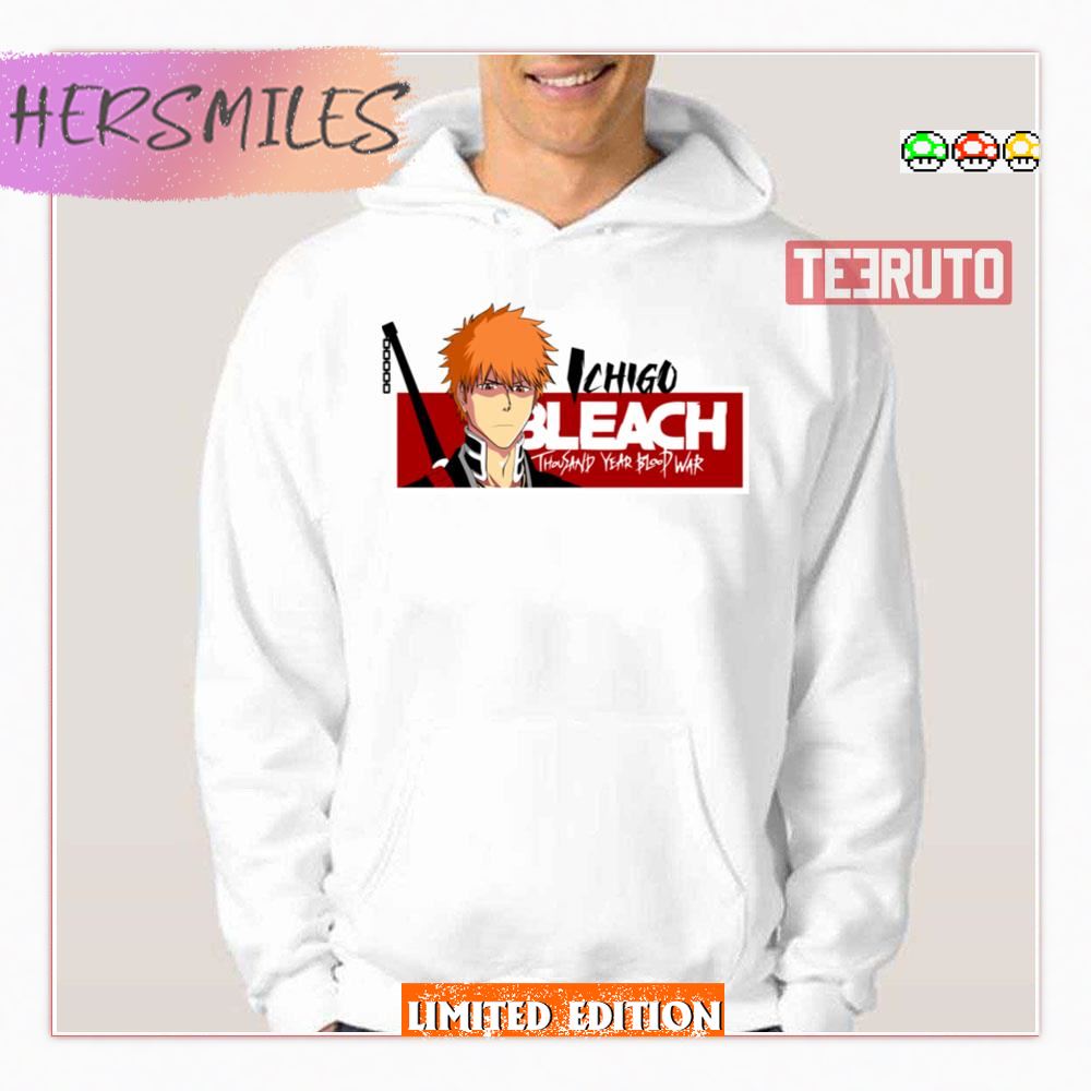 Ichigo Red Logo Iconic Anime Bleach Shirt