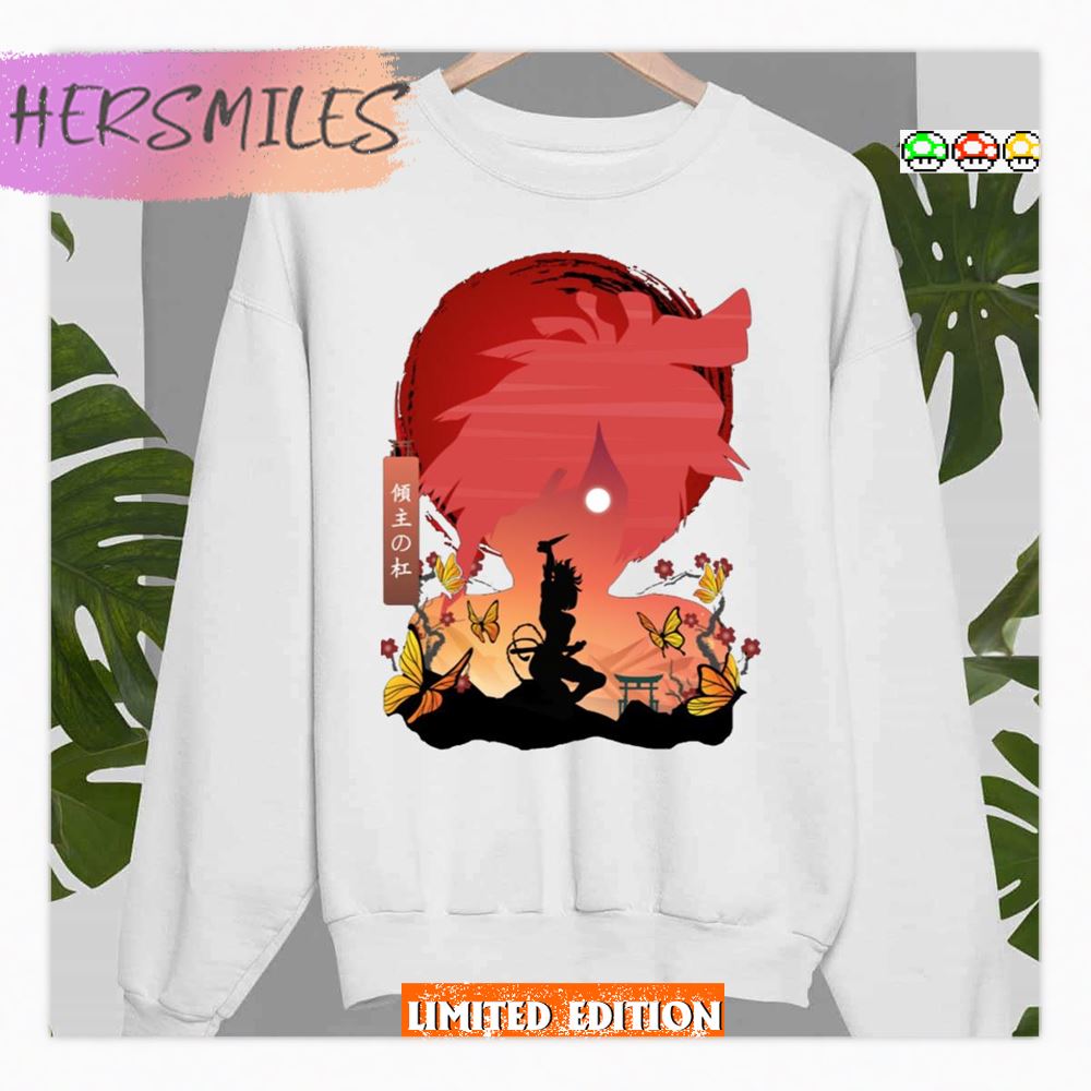 Iwagakure Shinobi Gabimaru Hell's Paradise Jigokuraku Silhouette Art Shirt Iwagakure Shinobi Gabimaru Hell's Paradise Jigokuraku Silhouette Art Shirt