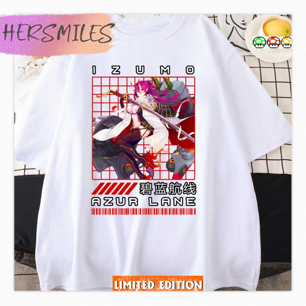 Izumo Azur Lane Game Character Art Shirt