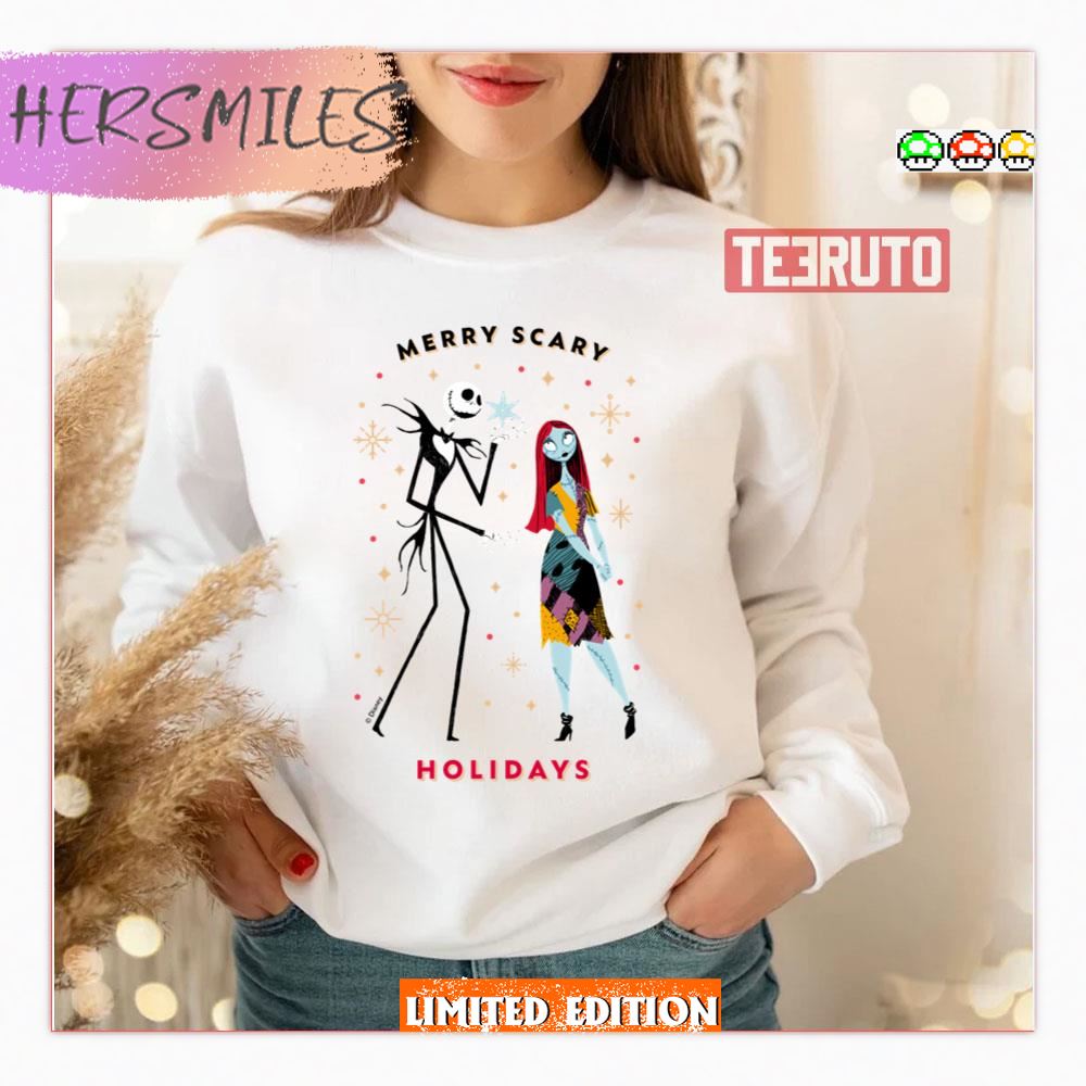 Jack & Sally Merry Scary Holidays Shirt Jack & Sally Merry Scary Holidays Shirt