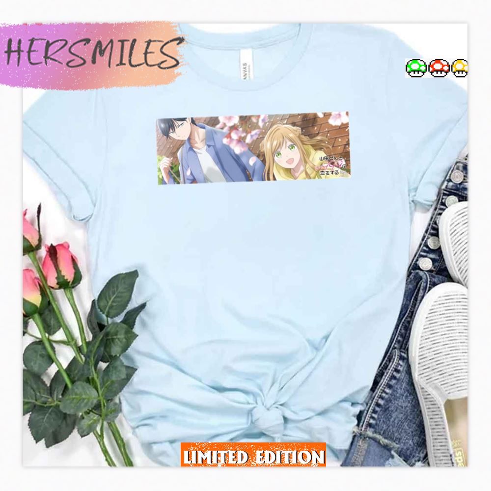 Japanese Shonen Manga My Love Story With Yamada Kun Banner Style Shirt
