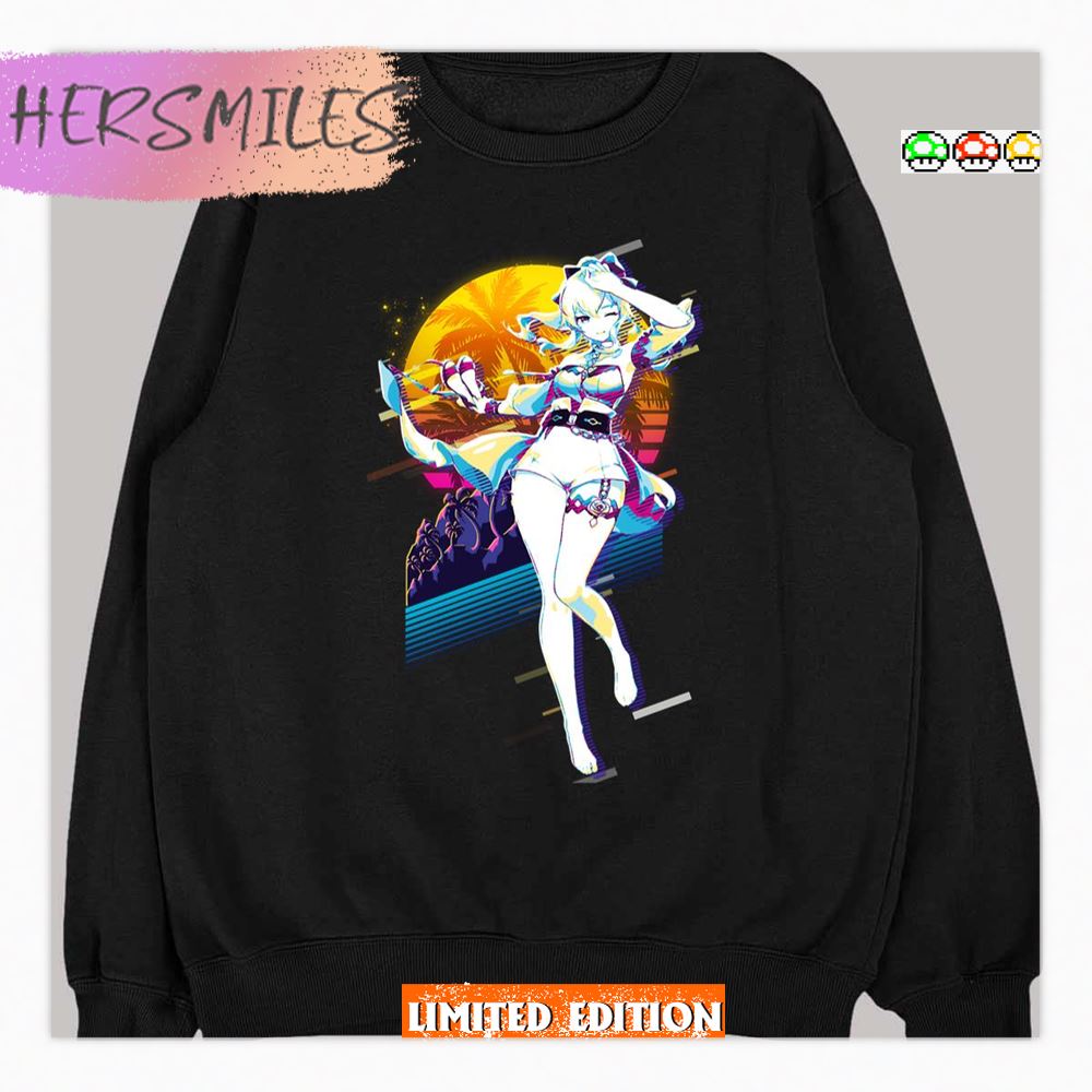 Jean Genshin Impact 80s Retro Shirt