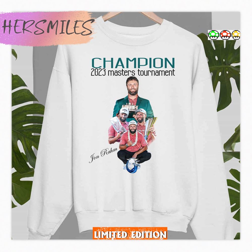 Jon Rahm 2023 Masters Tournament Champ Graphic Shirt Jon Rahm 2023 Masters Tournament Champ Graphic Shirt