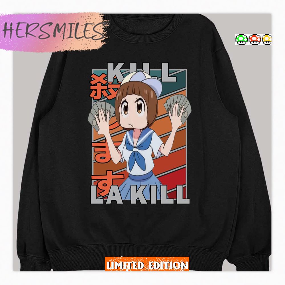 Kiru Ra Kiru Mako Mankanshoku Kill La Kill Vintage Color Palette Design Shirt