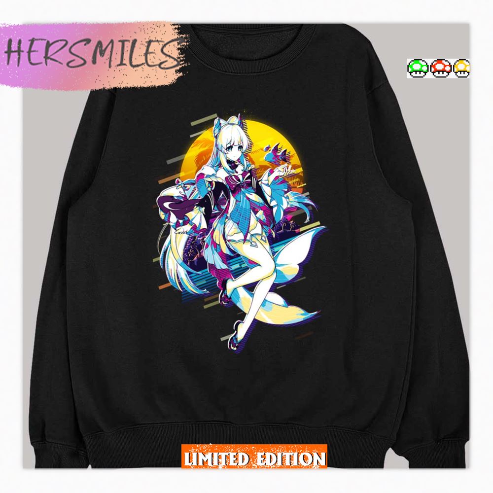 Kokomi Genshin Impact 80s Retro Shirt
