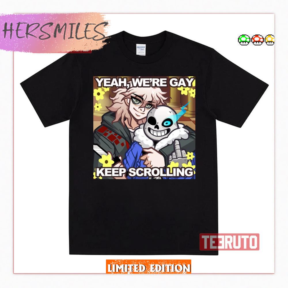 Komaeda Danganronpa & Sans Undertale Shirt