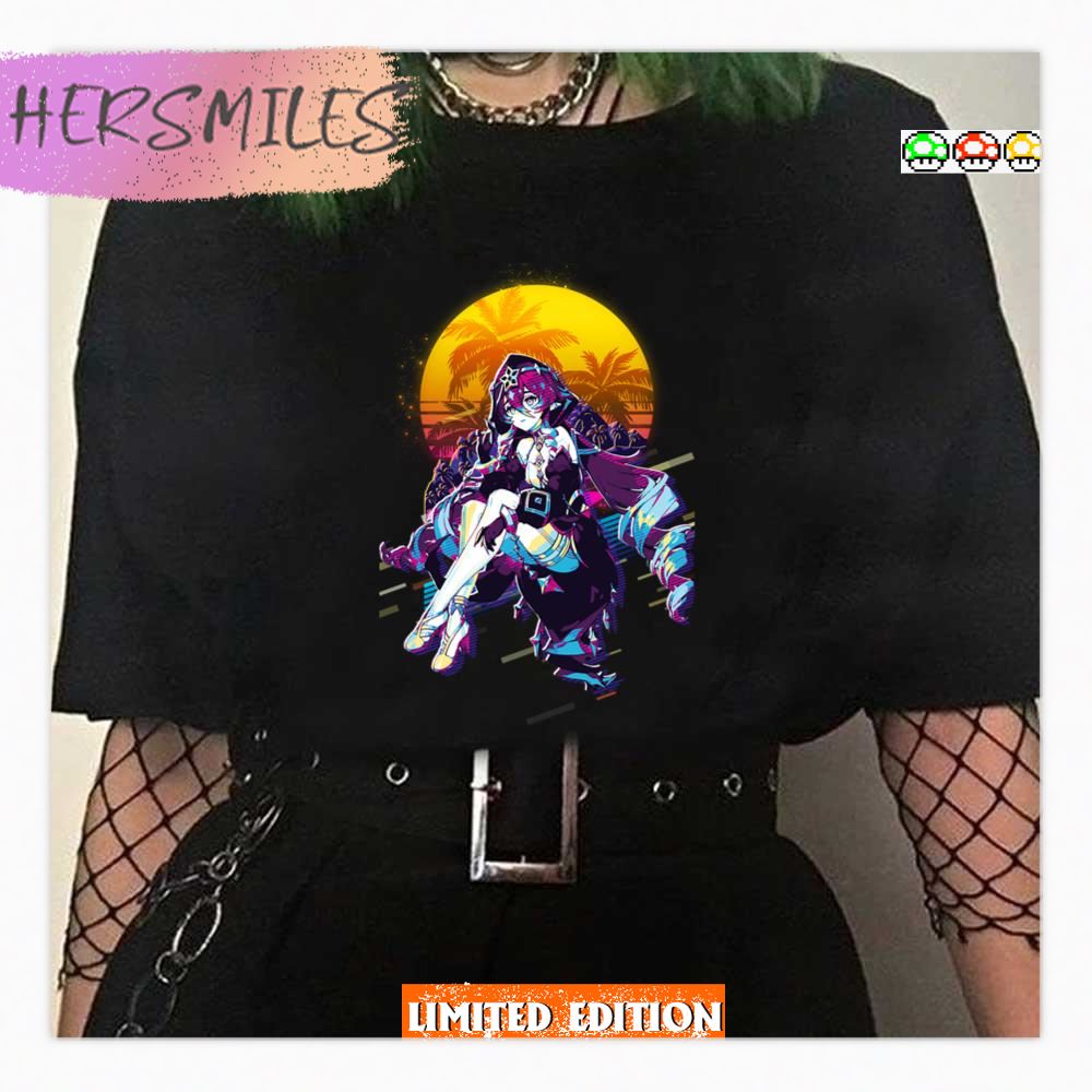 Layla Genshin Impact 80s Retro Shirt Layla Genshin Impact 80s Retro Shirt