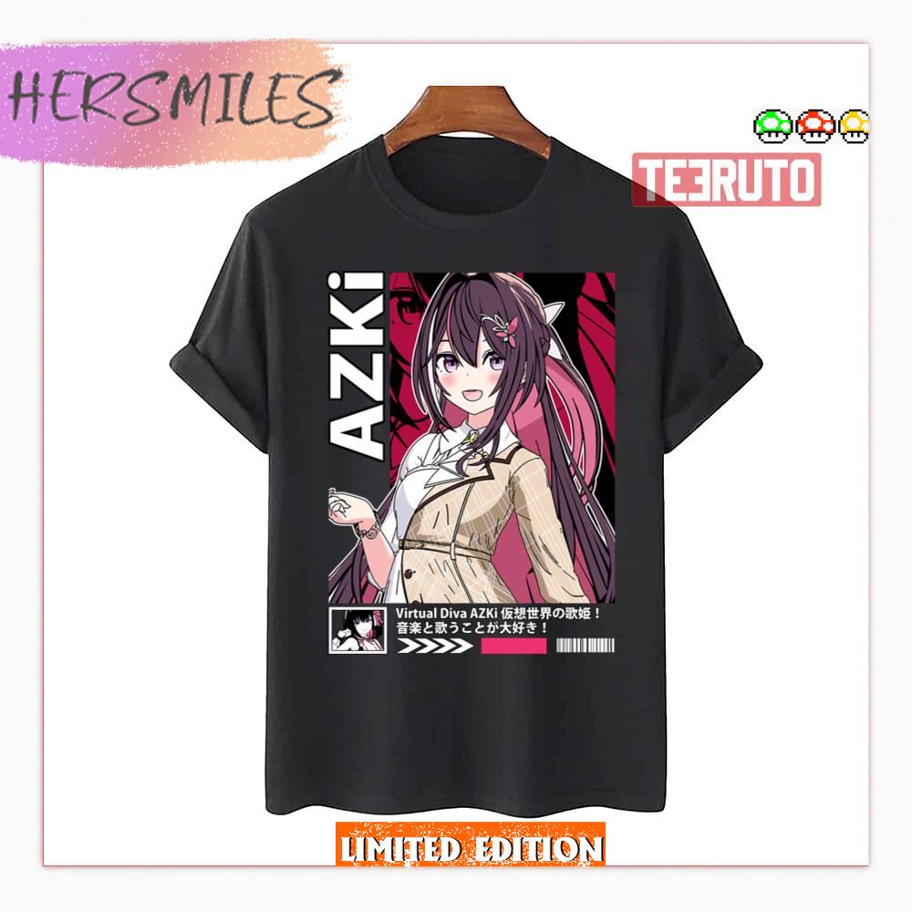 Long Hair Azki Hololive Shirt