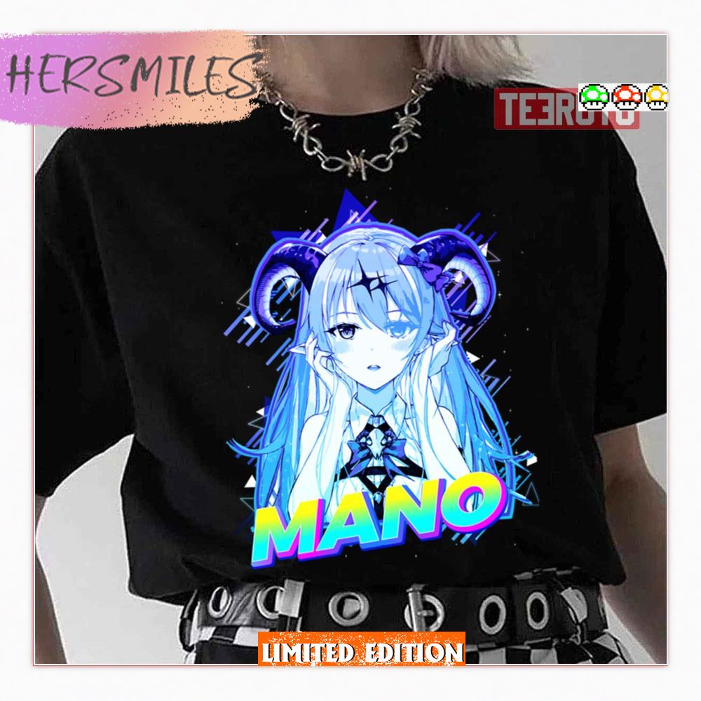 Mano Aloe Vtuber Neon Design Hololive Shirt