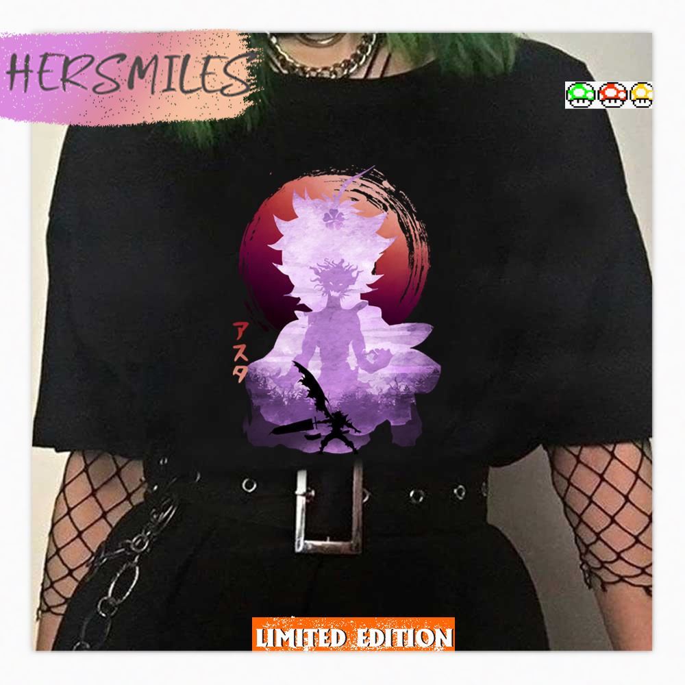 Minimalist Silhouette Asta Black Clover Anime Artwork Shirt Minimalist Silhouette Asta Black Clover Anime Artwork Shirt