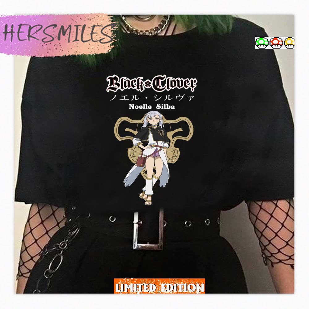 Noelle Silba Black Clover Japanese Text Shirt Noelle Silba Black Clover Japanese Text Shirt