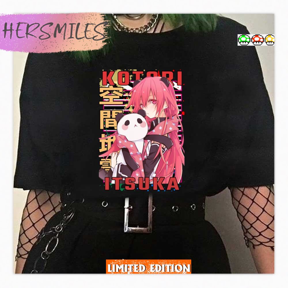 Panda Kotori Itsuka Date A Live Deto A Raibu Urban Anime Manga Design Shirt Panda Kotori Itsuka Date A Live Deto A Raibu Urban Anime Manga Design Shirt
