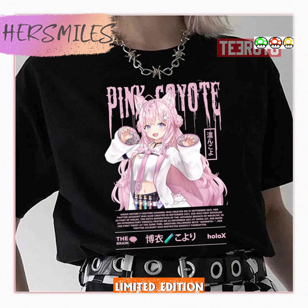 Pink Coyote Hololive Hakui Koyori Shirt