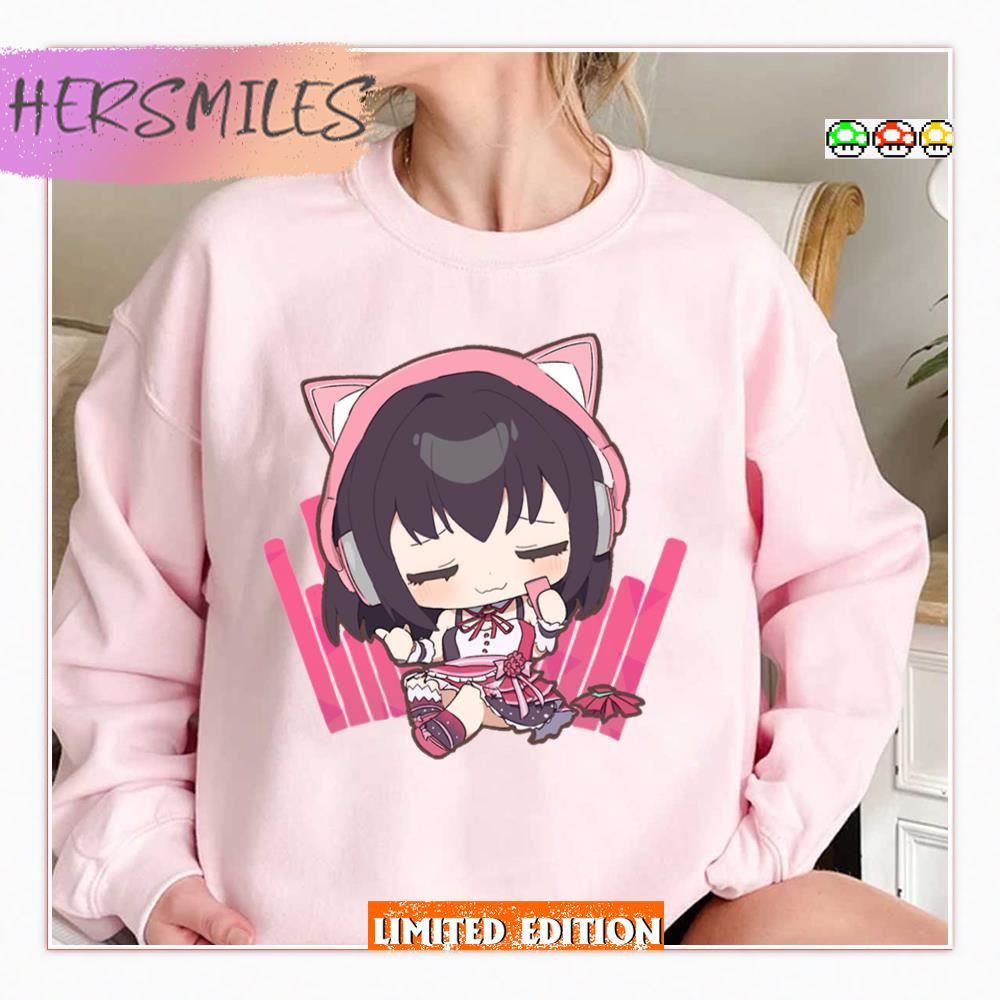 Pink Headphone Azki Hololive Shirt