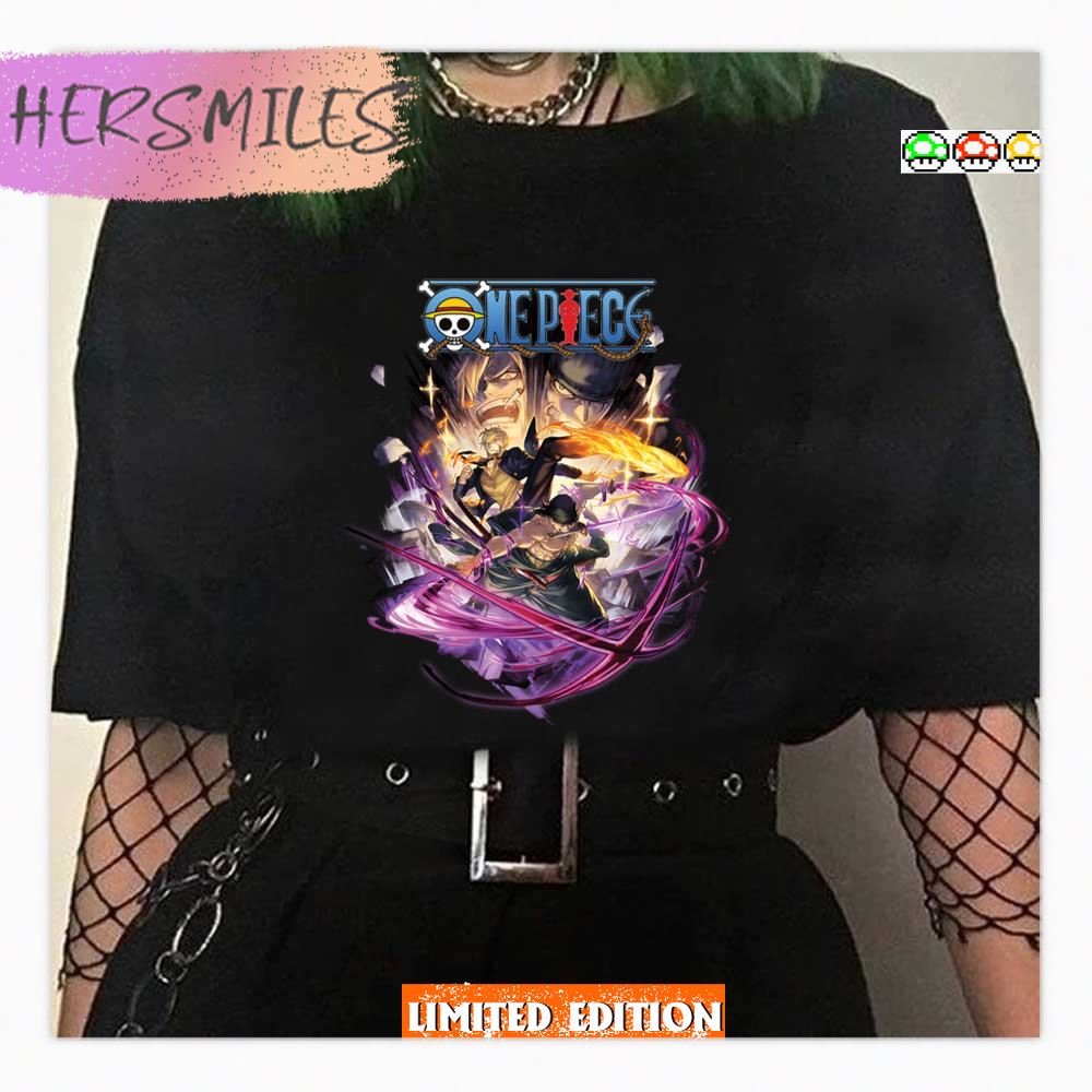 Pirate Hunter Zoro Sanji One Piece Series Amazing Art Shirt Pirate Hunter Zoro Sanji One Piece Series Amazing Art Shirt