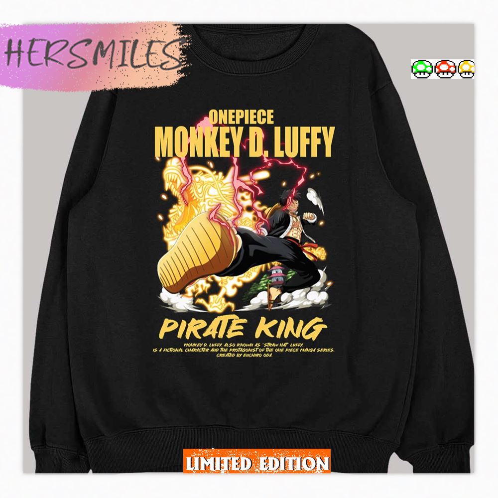 Pirate King One Piece Monkey D Luffy Introduction Shirt
