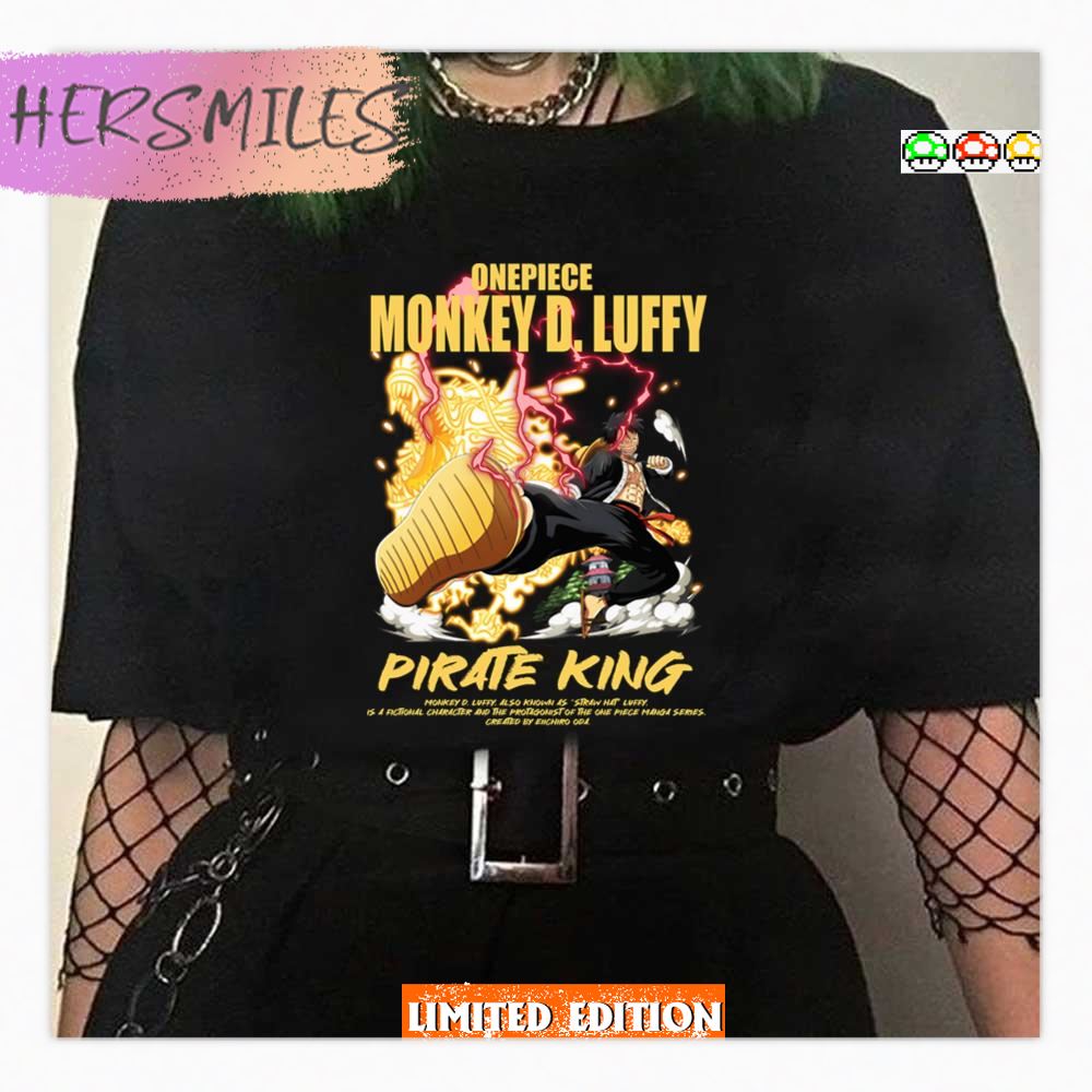 Pirate King One Piece Monkey D Luffy Introduction Shirt Pirate King One Piece Monkey D Luffy Introduction Shirt