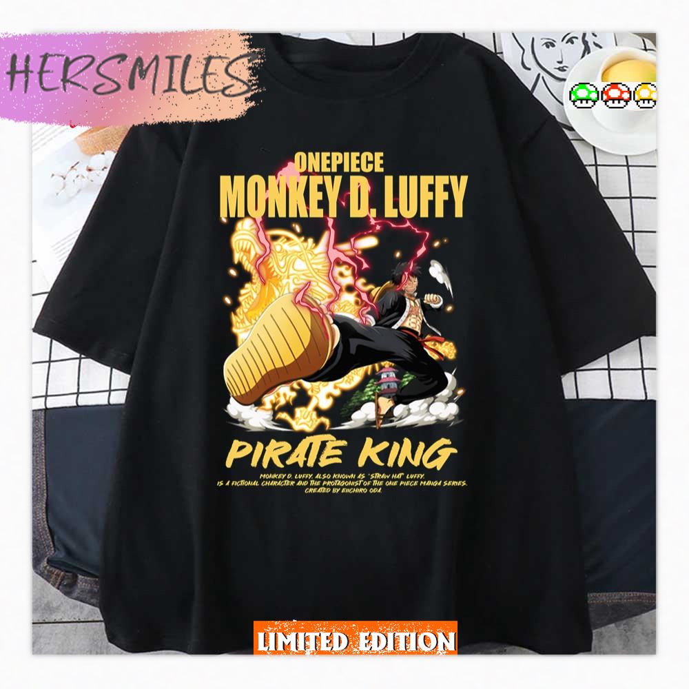 Pirate King One Piece Monkey D Luffy Introduction Shirt