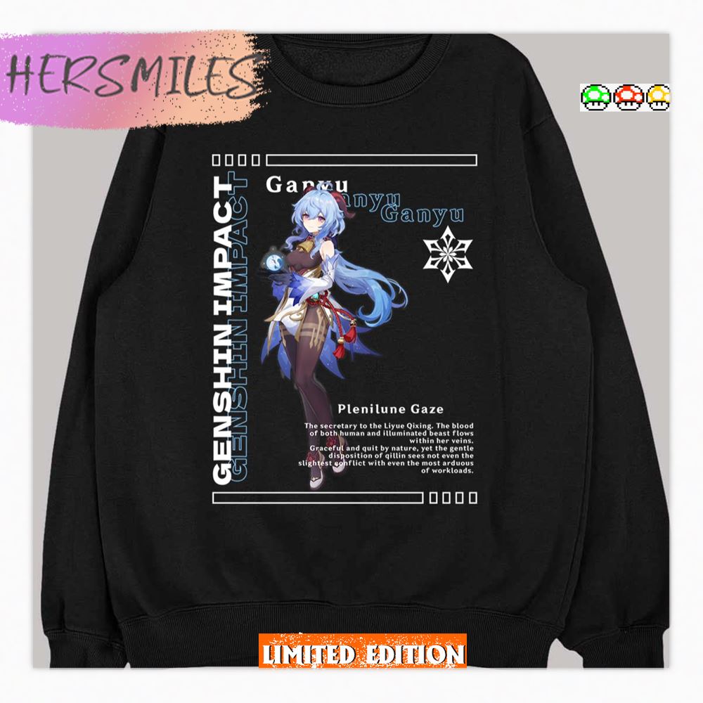 Plenitune Gaze Genshin Impact Ganyu Shirt