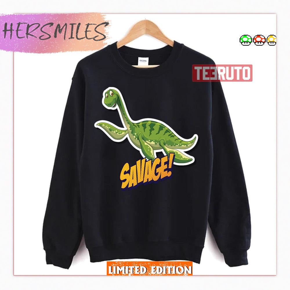 Plesiosaurus Plesiosauria Dinosaur Cute Cartoon Shirt Plesiosaurus Plesiosauria Dinosaur Cute Cartoon Shirt