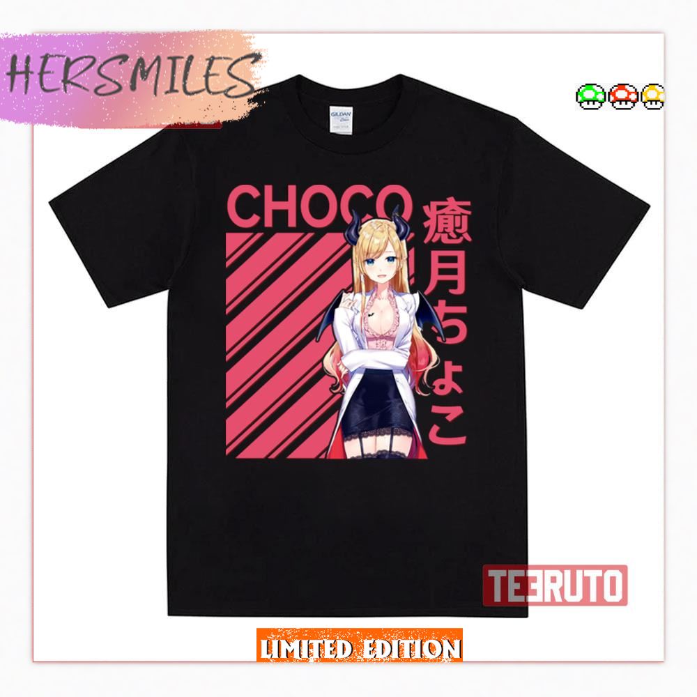 Red Graphic Yuzuki Choco Hololive Shirt