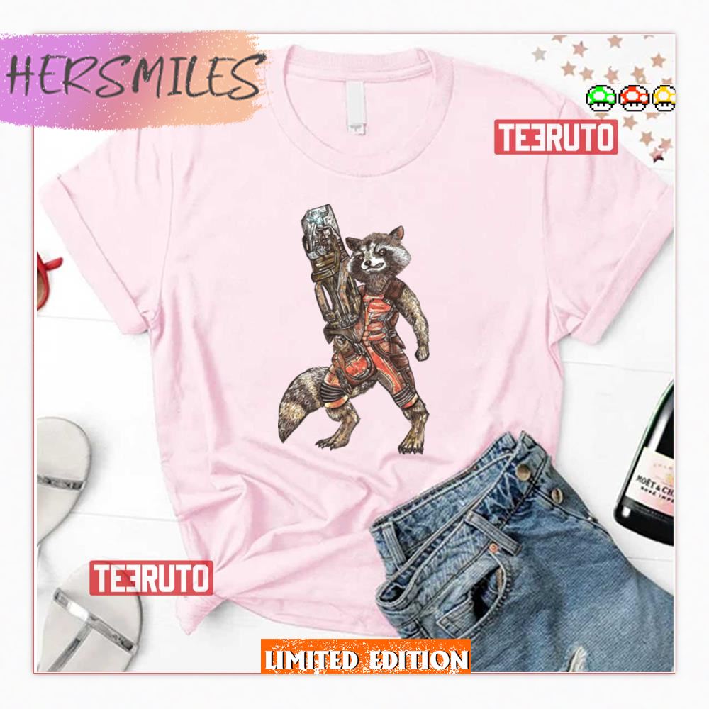 Rocket And Big Gun Guardians Of The Galaxy Shirt