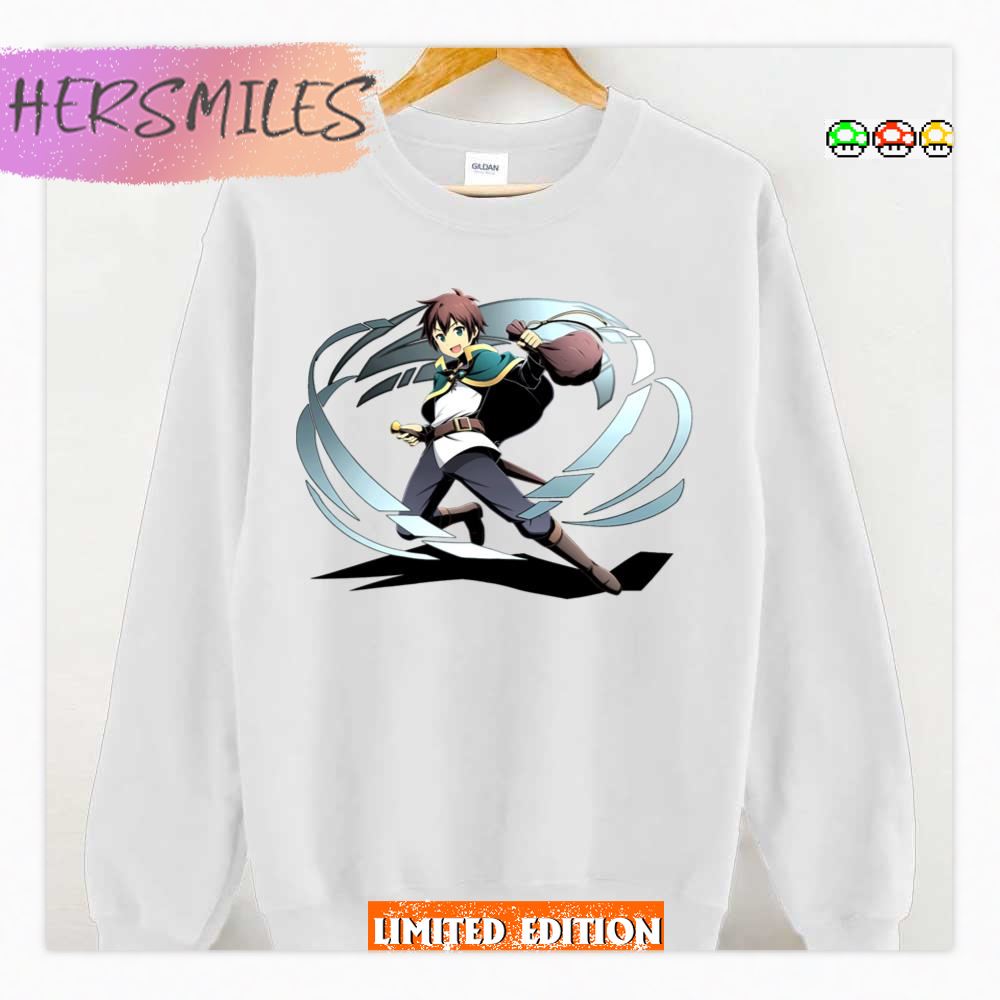 Satou Kazuma Kono Subarashii Sekai Ni Shukufuku Fantasy World Art Shirt Satou Kazuma Kono Subarashii Sekai Ni Shukufuku Fantasy World Art Shirt
