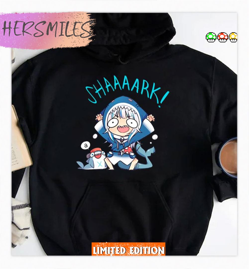 Shark Gawr Gura Mask Hololive Shirt
