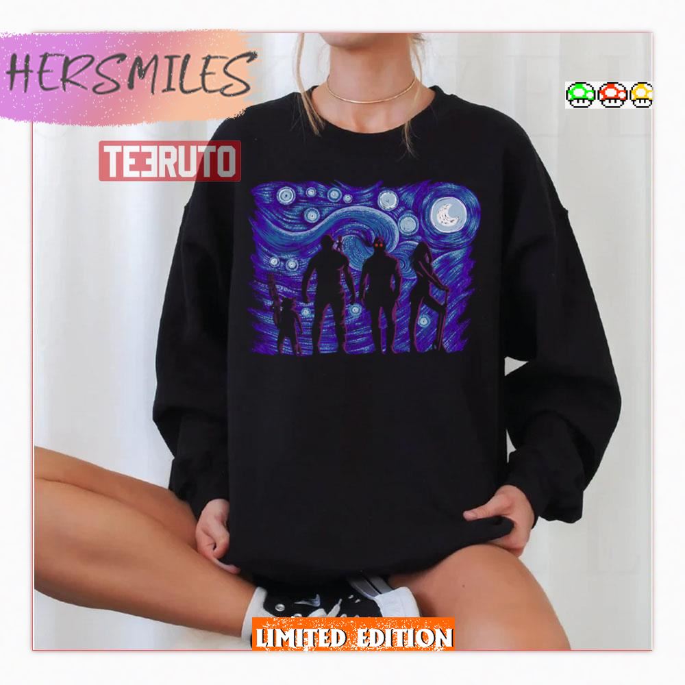 Starry Galaxy Guardians Of The Galaxy Shirt