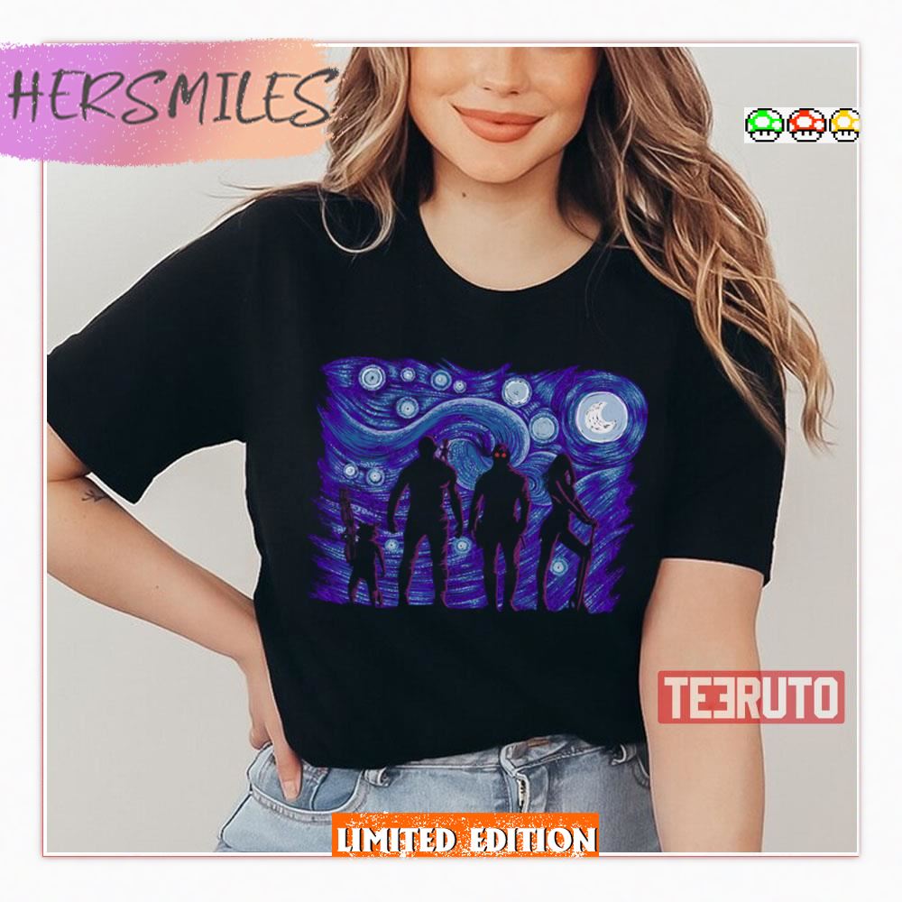 Starry Galaxy Guardians Of The Galaxy Shirt