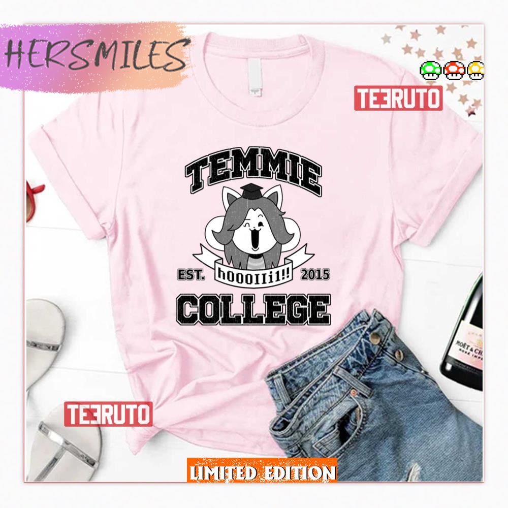 Temmie College Undertale Shirt