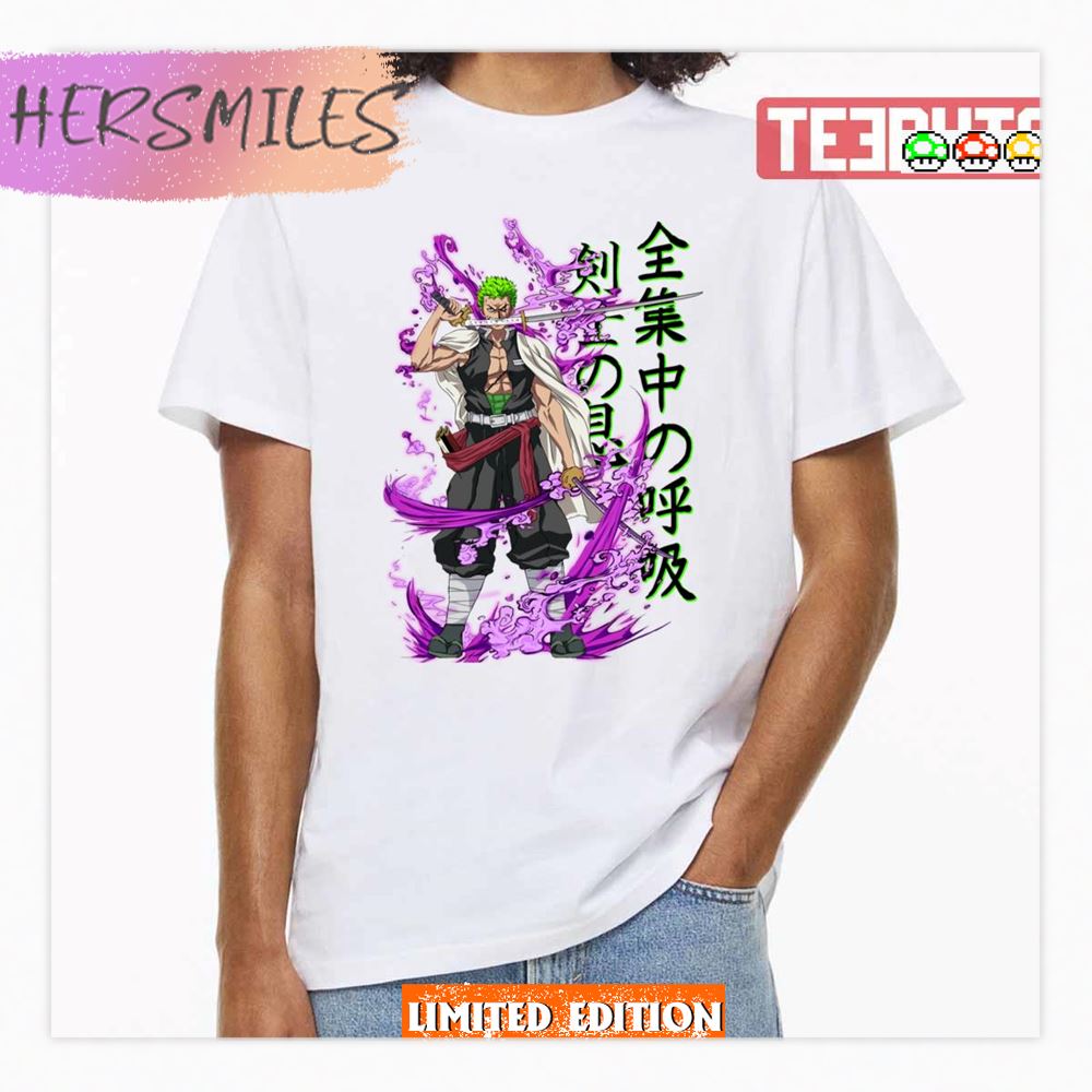 The 3 Sword’s Demon Slayer Zoro One Piece Shirt