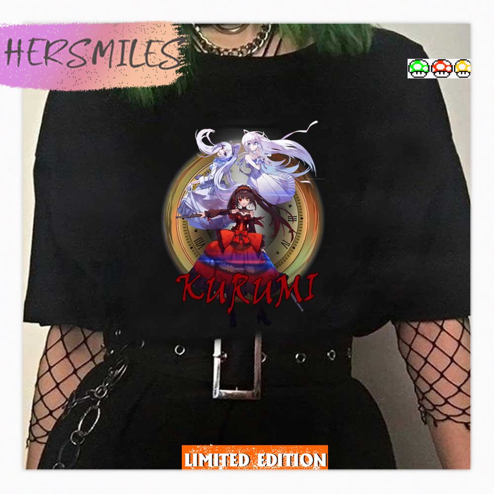 The Dangerous Girl Kurumi Tokisaki Kurumi Clock Date A Live Art Shirt The Dangerous Girl Kurumi Tokisaki Kurumi Clock Date A Live Art Shirt