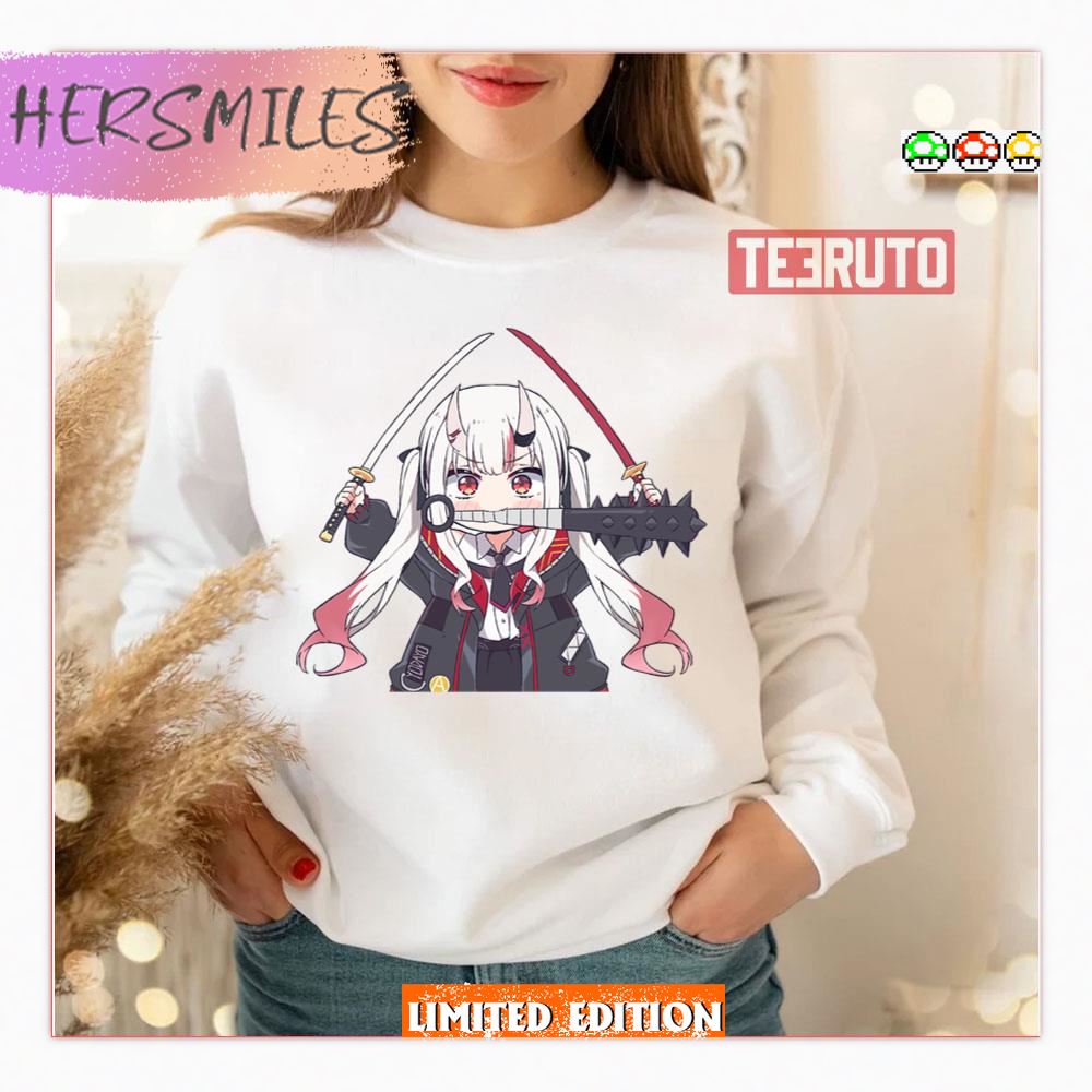The Sword Nakiri Ayame New Outfit Chibi Hololive Shirt The Sword Nakiri Ayame New Outfit Chibi Hololive Shirt