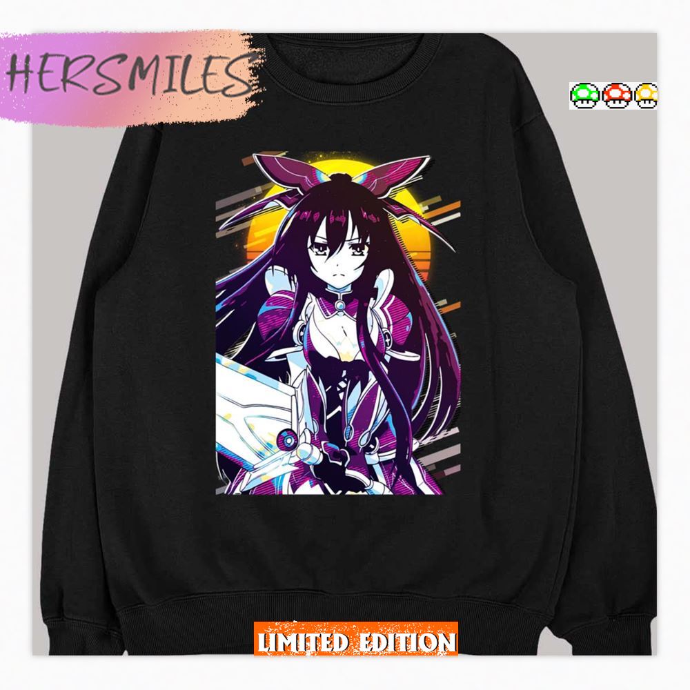 Tohka Yatogami Date A Live Neon Retro Fanart Shirt