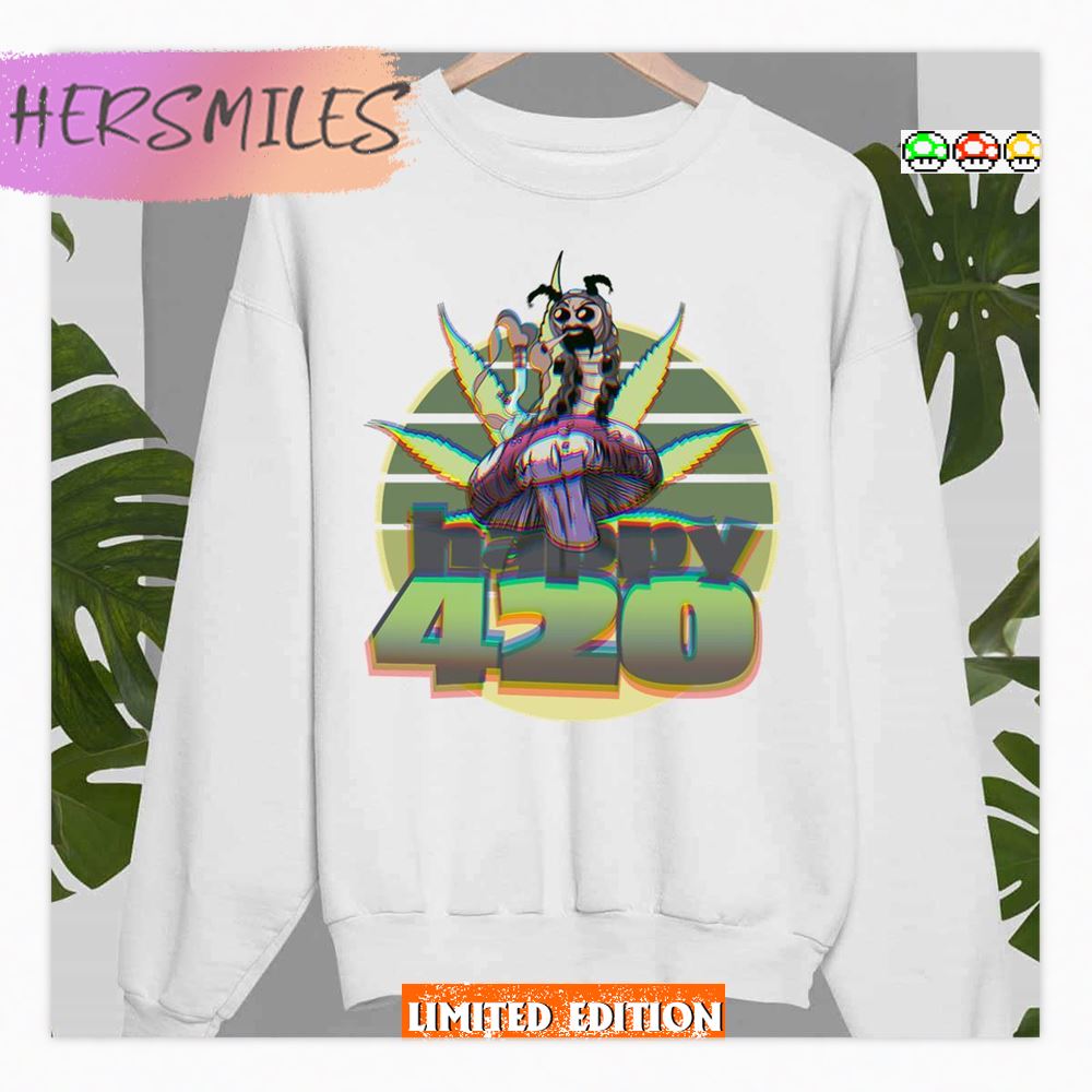 Trippy Cannabis Happy 420 Shirt Trippy Cannabis Happy 420 Shirt