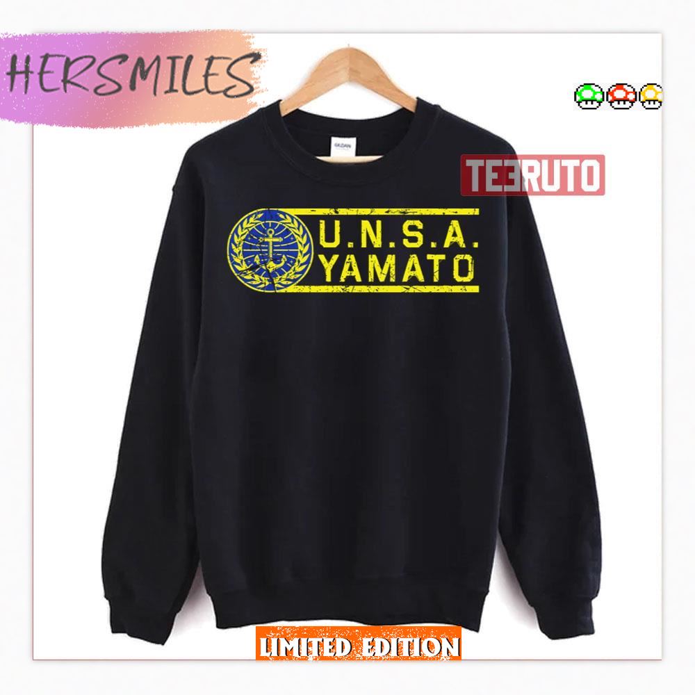 Unsa Yamato Crew Weathered Star Blazers Shirt Unsa Yamato Crew Weathered Star Blazers Shirt