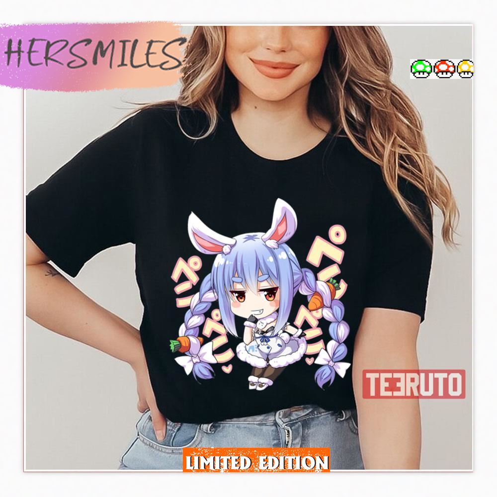 Usada Pekora Cute Bunny Ears Hololive Shirt
