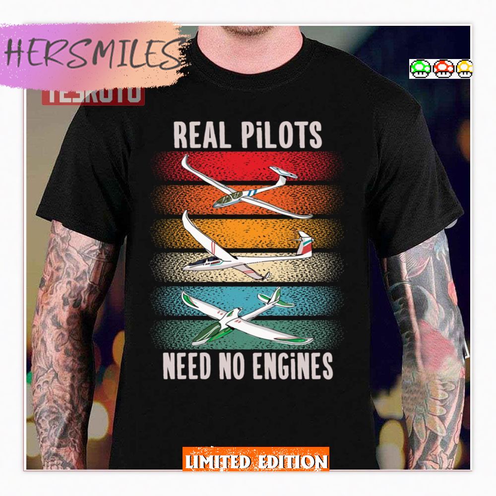 Vintage Sailplane Pilot Gliding For Gliders Shirt