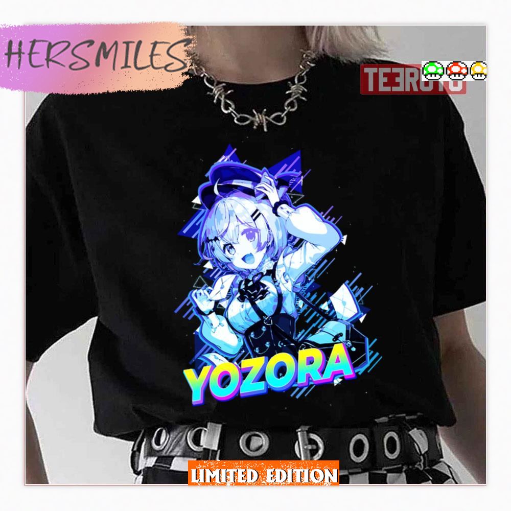 Yozora Mel Vtuber Active Hololive Neon Art Shirt