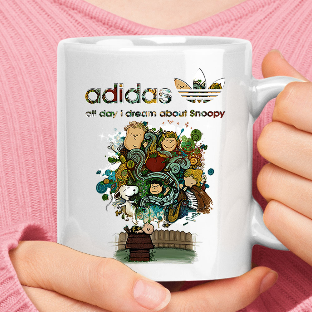 Adidas All Day I Dream About Snoopy Charlie Brown Dream Mug