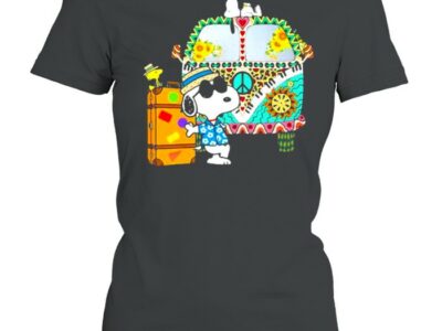 Bus Hippie Snoopy Vacation Summer Shirt