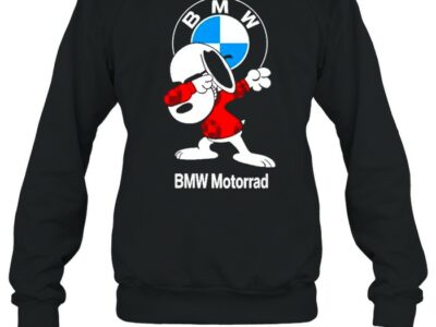 dabbing snoopy bmw logo shirt unisex sweatshirt