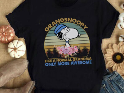 Grandsnoopy Like A Normal Grandma Only More Awesome, Funny Snoopy Shirt, Snoopy Grandma, Peanuts Fans Tee, Grandma Gift, Charlie Brown Shirt